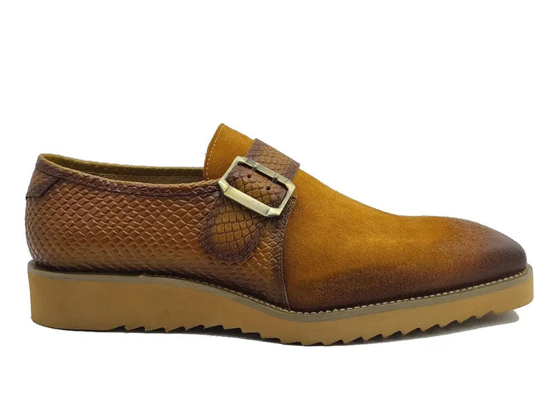 Carrucci Multi Media Buckle Monkstrap Slip-on