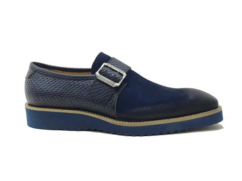 Carrucci Multi Media Buckle Monkstrap Slip-on