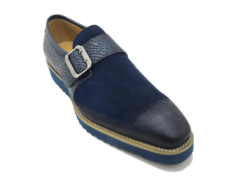 Carrucci Multi Media Buckle Monkstrap Slip-on
