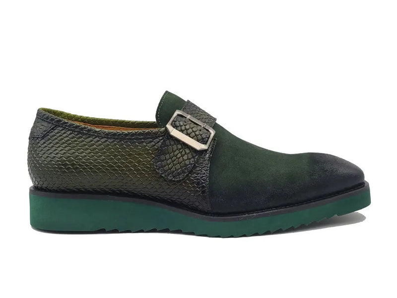 Carrucci Multi Media Buckle Monkstrap Slip-on