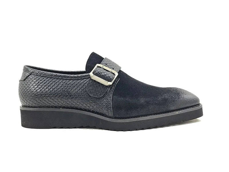 Carrucci Multi Media Buckle Monkstrap Slip-on