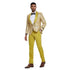 2024 Prom Special Mustard Paisley 2pc Mens Suit by Tazzio