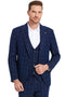 Plaid Suit - Windowpane Suit - Checkered Suit - Mens Vested Single Breasted Suit