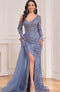 High Couture NR2288 Beaded Long Formal Sequin Evening Dress
