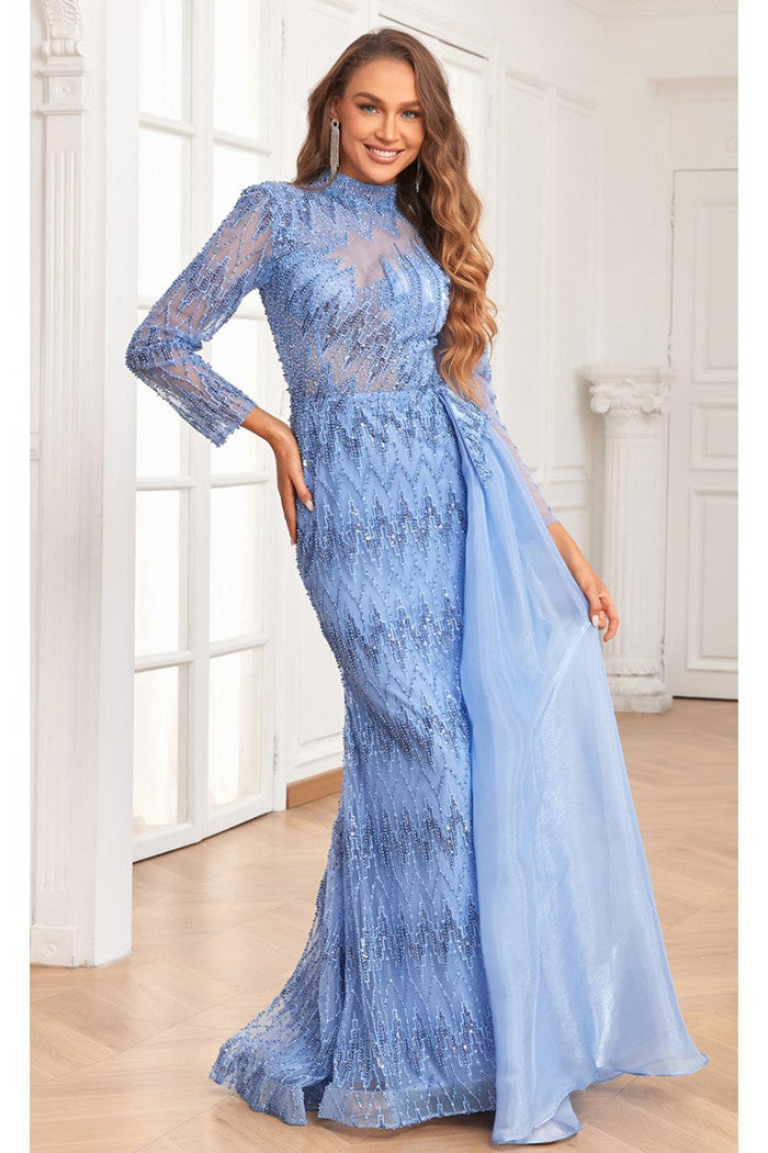 High Couture NR2336 Beaded Long Formal Evening Dress