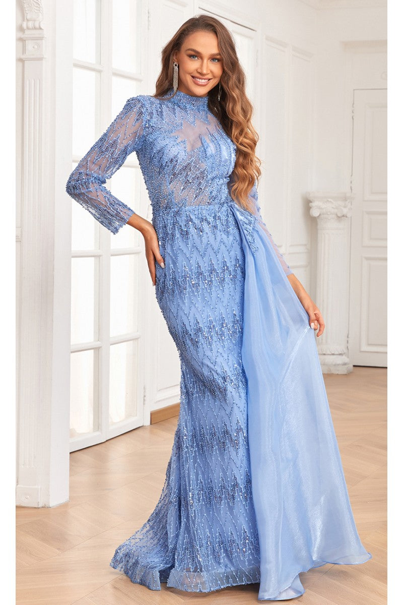 High Couture NR2336 Beaded Long Formal Evening Dress