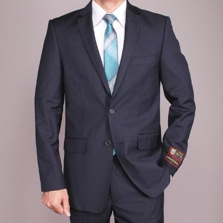 Navy Slim Suit - AlbertoNardoniStore