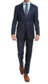 Mason Navy Men's Premium 2pc Premium Wool Slim Fit Suit