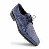 Mezlan Navy Blue Croco Shoes Oxford Lace-up Anderson