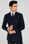Navy Blue Wide Pinstripe Double Breasted Suit