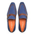 Mezlan Men's Navy/Cognac Nubuck & Calfskin Loafer