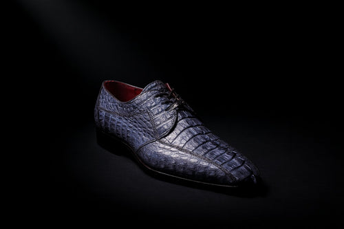 Marco Di Milano Cancun New Gray Caiman Crocodile Derby