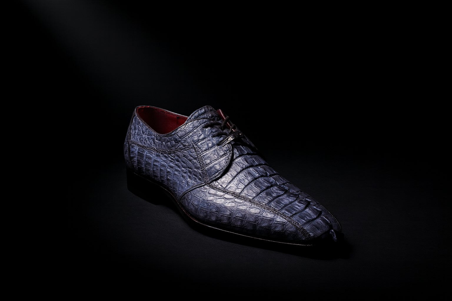 Marco Di Milano Cancun New Gray Caiman Crocodile Derby