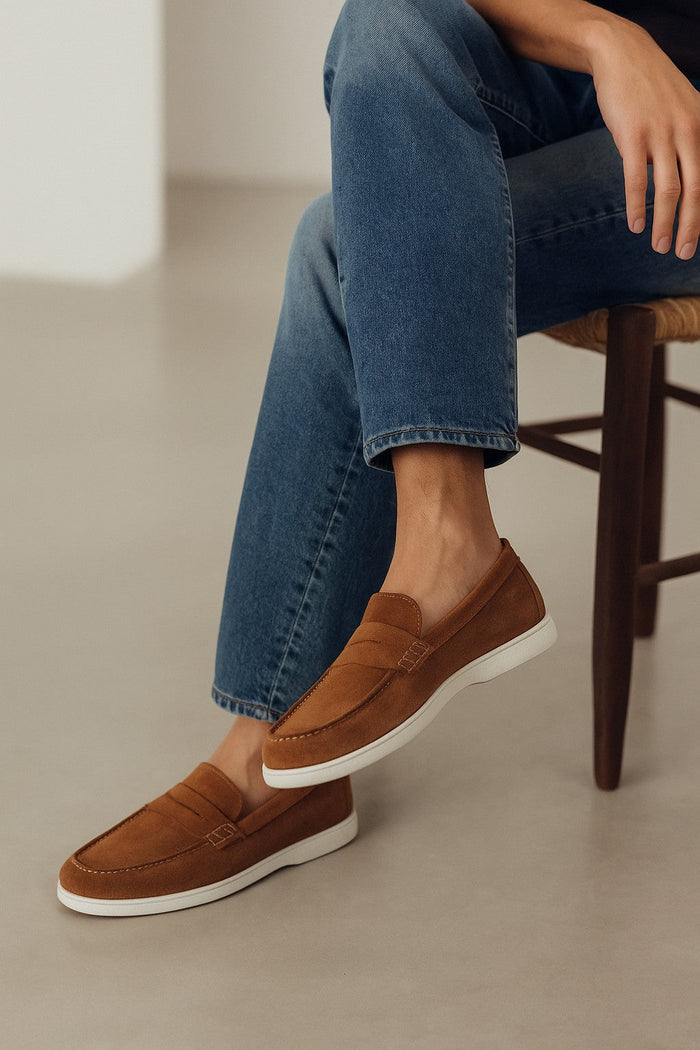 Belvedere Niko Bourbon Leather Dress Shoe