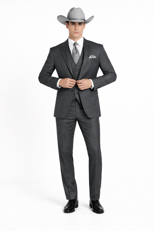 Notch Lapel Grey Tuxedo