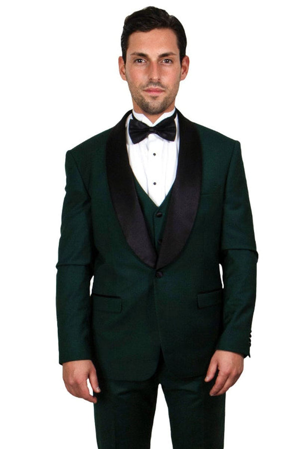 Father And Son Matching Suits -Green Tuxedo