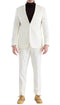 Oslo Off White Slim Fit Notch Lapel 2 Piece Suit