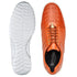 Men's Belvedere Astor Soft Calf & Caiman Crocodile Hornback Dress Sneaker In Orange