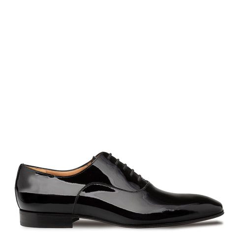 Mezlan Altea Plain Toe Oxford Shoes – Black Leather Dress Shoes Made in Spain