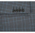 Mens Plaid Suit - Patterned Business Suit - Mens Two Button Classic Fit Two Piece Suit In Grey & Blue Windowpane Plaid