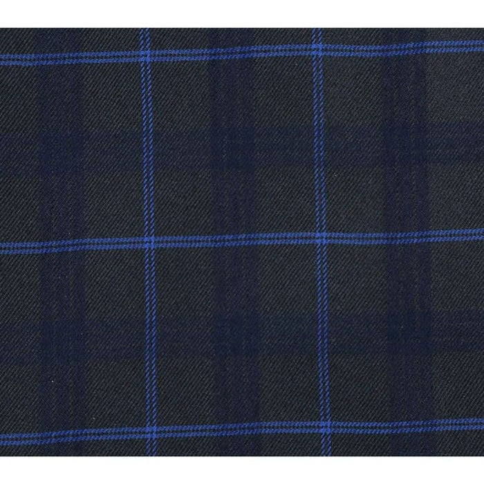 Mens Plaid Suit - Patterned Business Suit - Mens Slim Fit Two Button Suit In Dark Blue Wide Windowpane Plaid