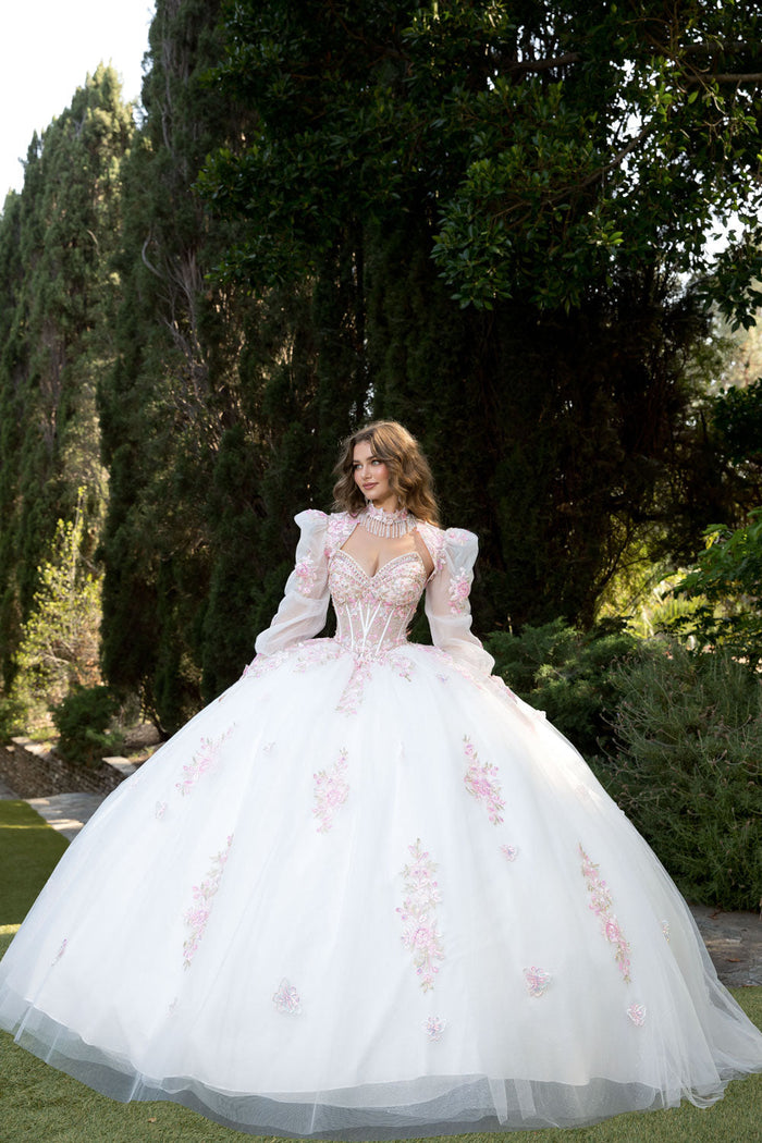 Strapless Bolero Ball Gown by Bella Princess PQ1093