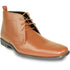 Mens Formal Prom & Wedding Dress Ankle Boot In Brown