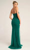 Beaded Sheath Evening Gown with Sheer Corset Bodice Formal Prom Dress Portia and Scarlett PS26022