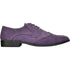 Mens Vegan Suede Wedding & Prom Wingtip Lace Up Dress Shoe in Purple