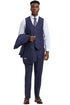 Plaid Suit - Windowpane Suit - Checkered Suit - Mens Vested Eggplant Purple Suit