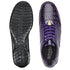 Men's Belvedere Astor Soft Calf & Caiman Crocodile Hornback Dress Sneaker In Purple