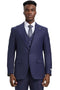 Plaid Suit - Windowpane Suit - Checkered Suit - Mens Vested Eggplant Purple Suit