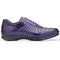 Men's Belvedere Astor Soft Calf & Caiman Crocodile Hornback Dress Sneaker In Purple