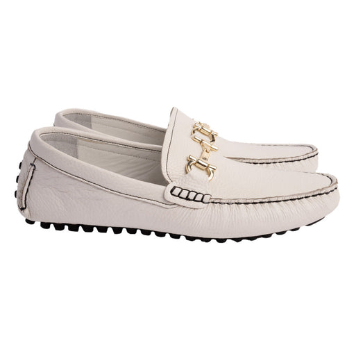 P000911- Palm Beach -Driving shoe White