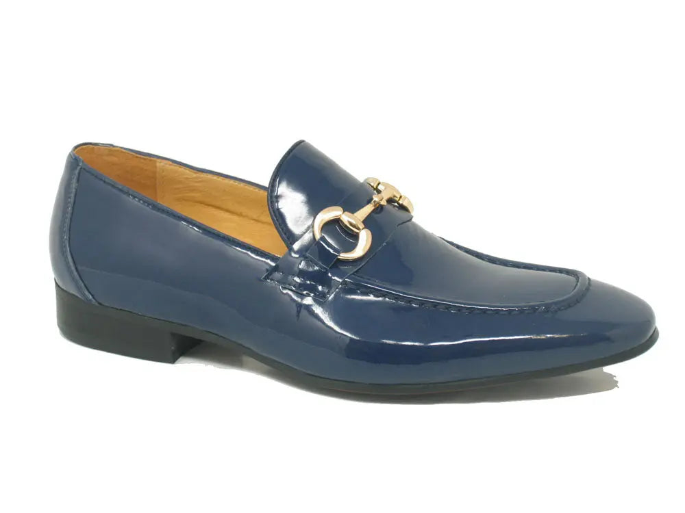 Men’s Patent Leather Horsebit Loafers – Sleek Slip-On Dress Shoes