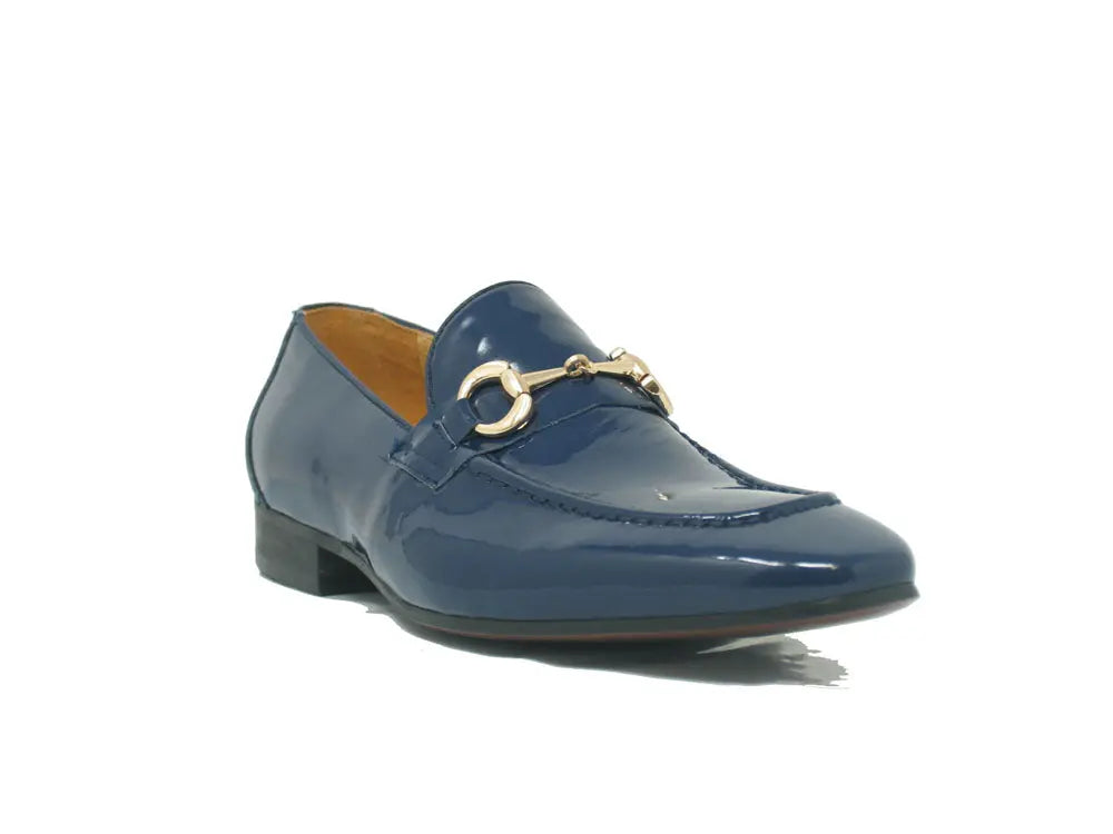 Men’s Patent Leather Horsebit Loafers – Sleek Slip-On Dress Shoes