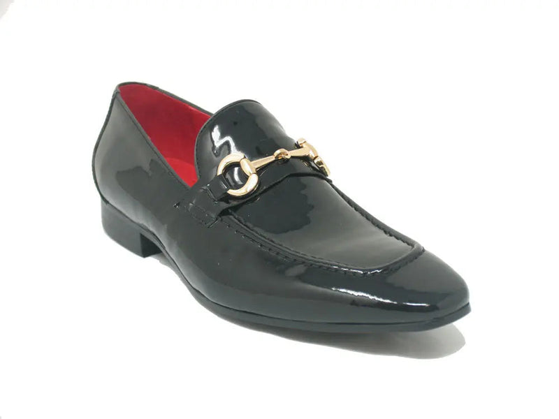 Carrucci Patent Leather Horse Bit Loafer
