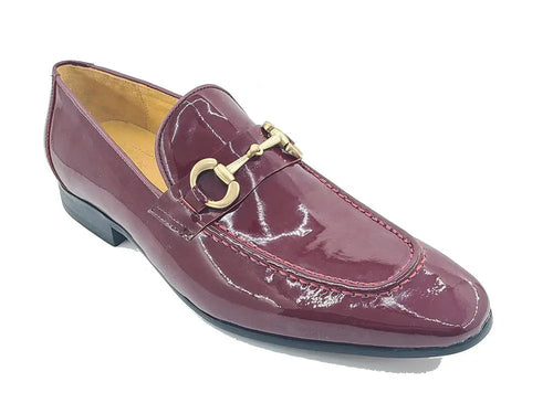 Men’s Patent Leather Horsebit Loafers – Sleek Slip-On Dress Shoes