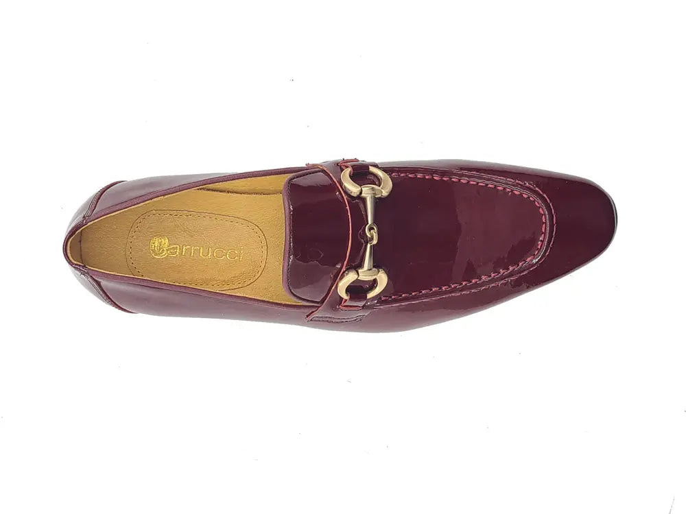 Men’s Patent Leather Horsebit Loafers – Sleek Slip-On Dress Shoes