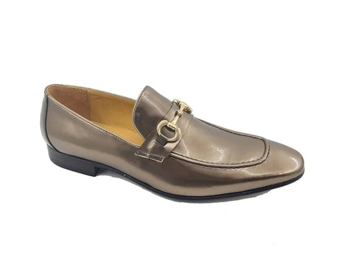 Men’s Patent Leather Horsebit Loafers – Sleek Slip-On Dress Shoes