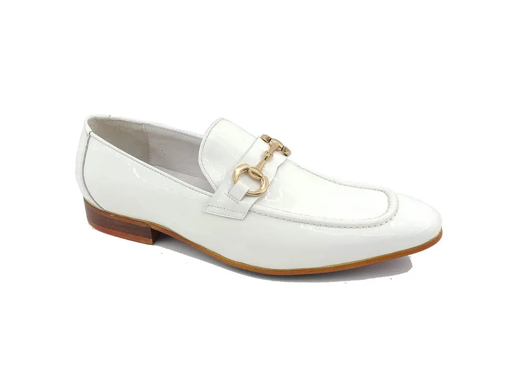 Men’s Patent Leather Horsebit Loafers – Sleek Slip-On Dress Shoes