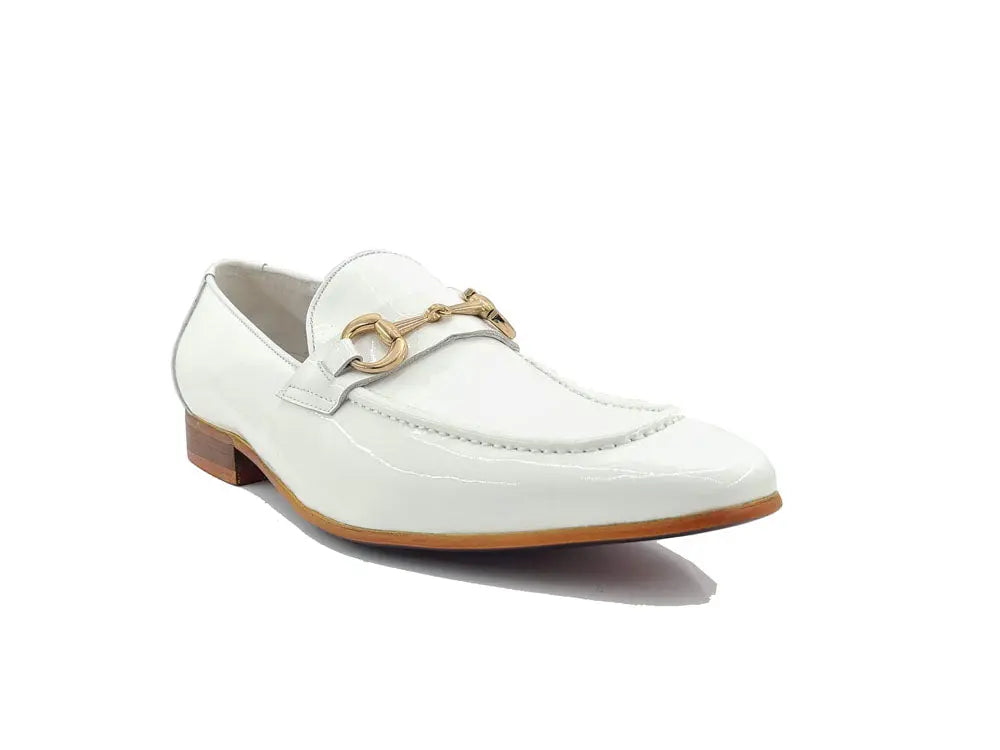 Men’s Patent Leather Horsebit Loafers – Sleek Slip-On Dress Shoes