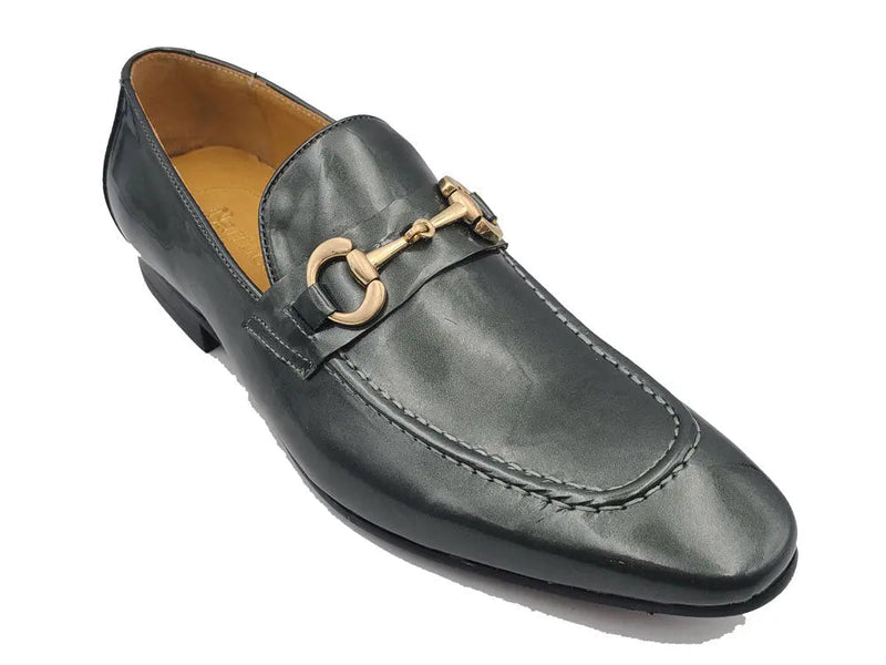 Carrucci Patent Leather Horse Bit Loafer