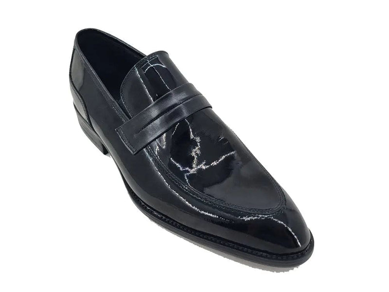 Carrucci Patent Leather Tuxedo Penny Loafer