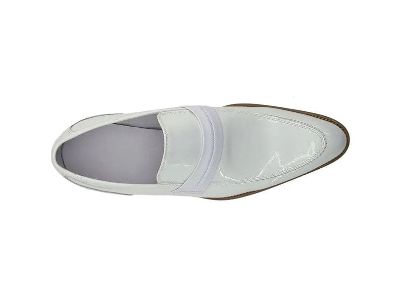 Carrucci Patent Leather Tuxedo Penny Loafer