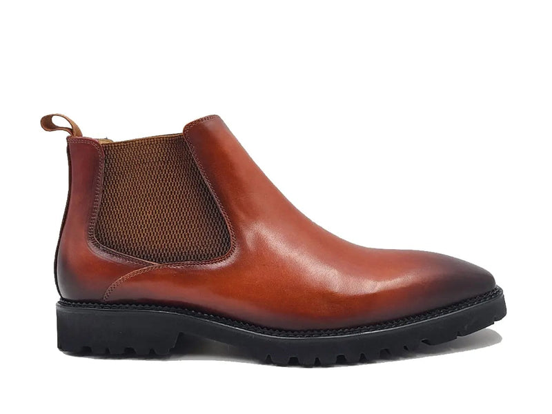 Carrucci Patina Chelsea Boot Lug Sole