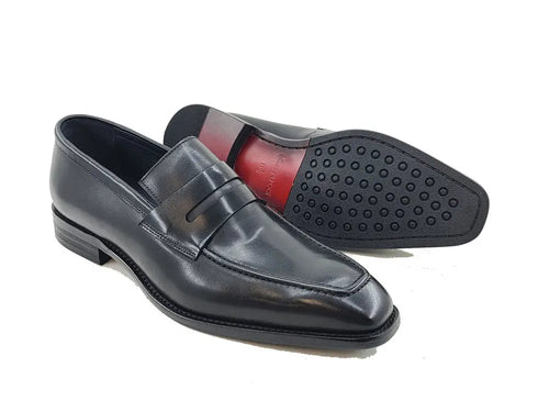 Hand-Patina Leather Penny Loafer