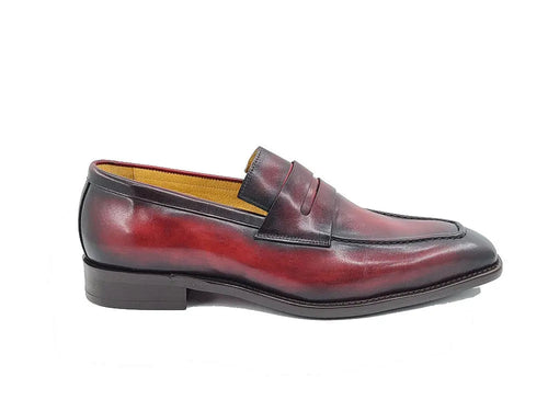 Hand-Patina Leather Penny Loafer