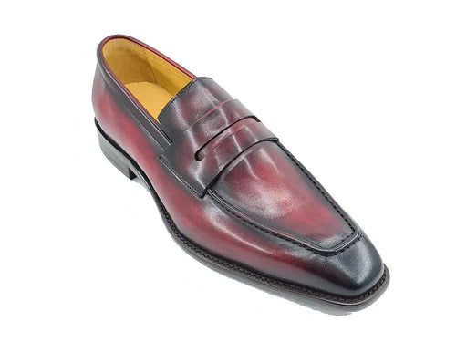 Hand-Patina Leather Penny Loafer