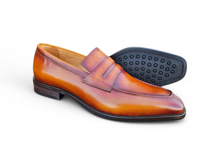 Carrucci Patina Finished Penny Loafer